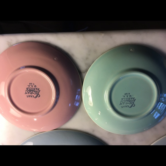 Four USA made T.S.&T Lu-Ray Pastel plates and four cups and six saucers. - Picture 6 of 8